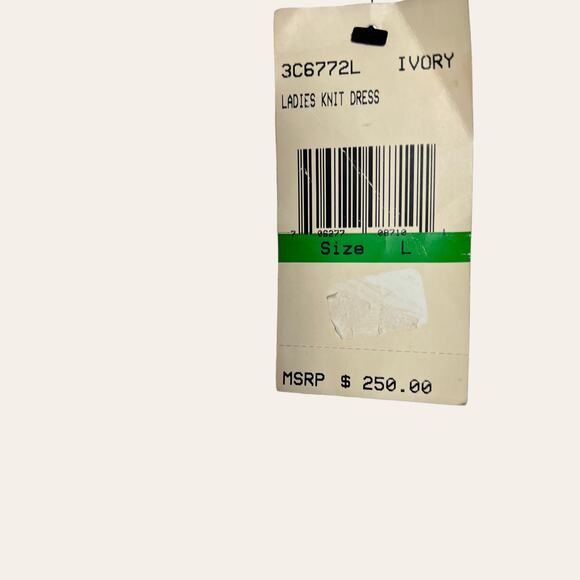 ABS Allen Schwartz Vintage White Fit & Flare Skater Dress Size L - Picture 6 of 8